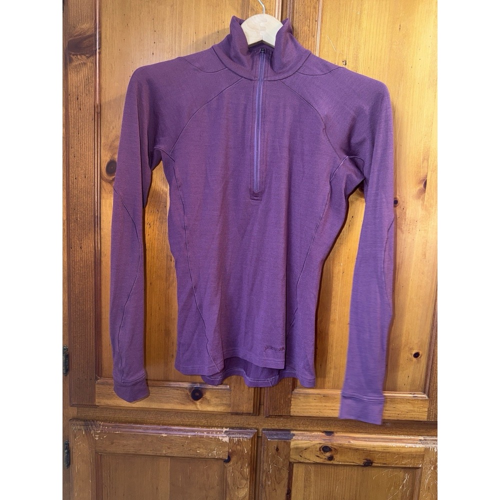 Patagonia Pullover Capilene Baselayer Long Sleeve Top Half Zip Women's XS Wool